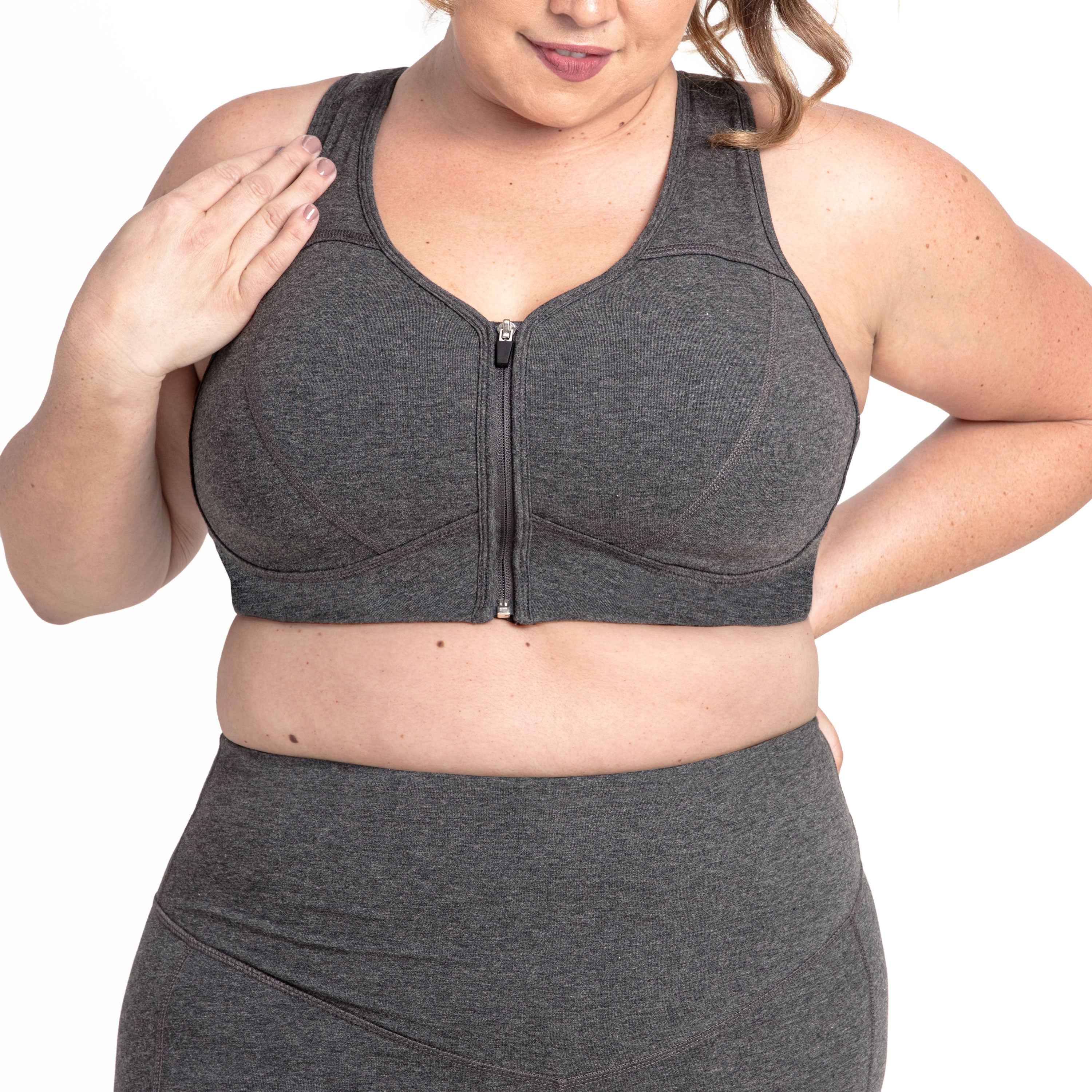 Basic Grace Zip Front Bra