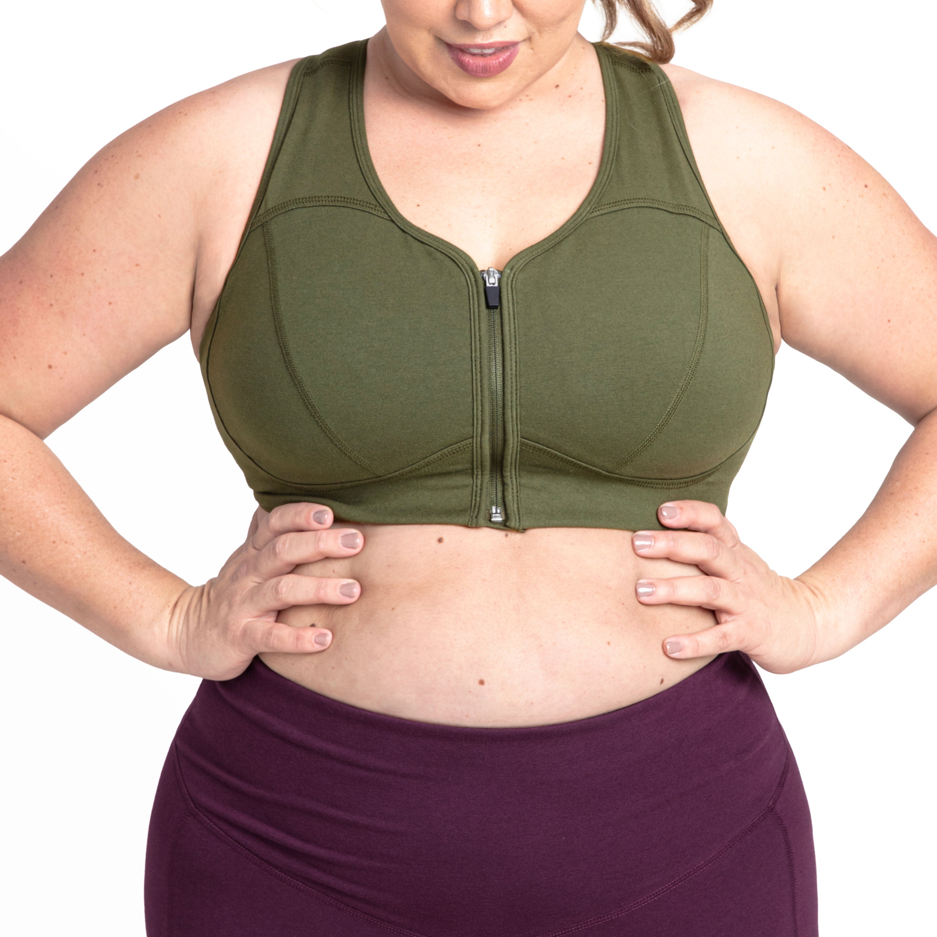 Basic Grace Zip Front Bra