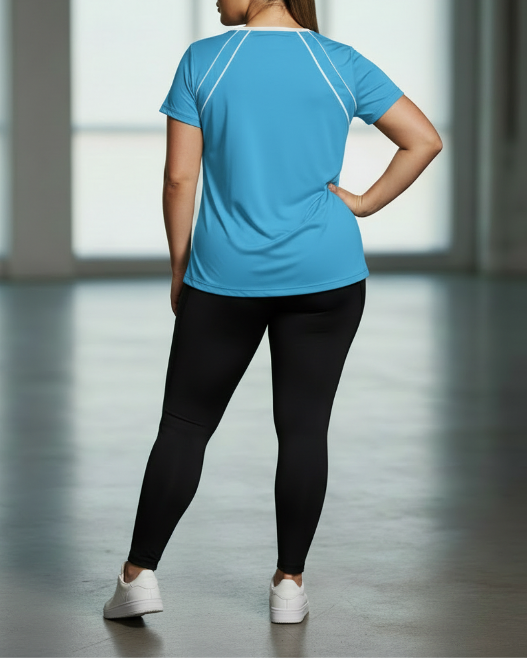 Sport Tee with Contrast Piping