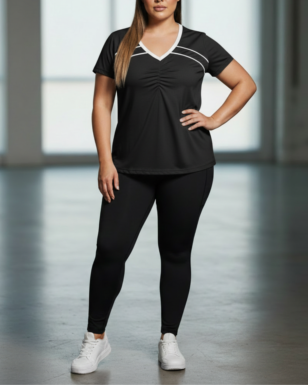 Sport Tee with Contrast Piping