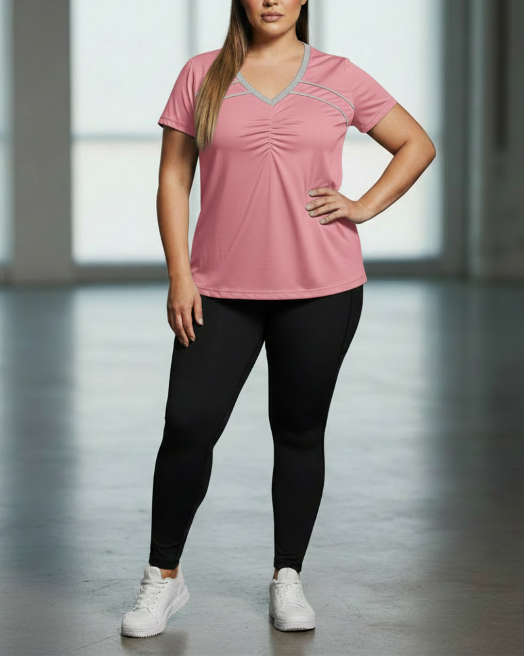 Sport Tee with Contrast Piping