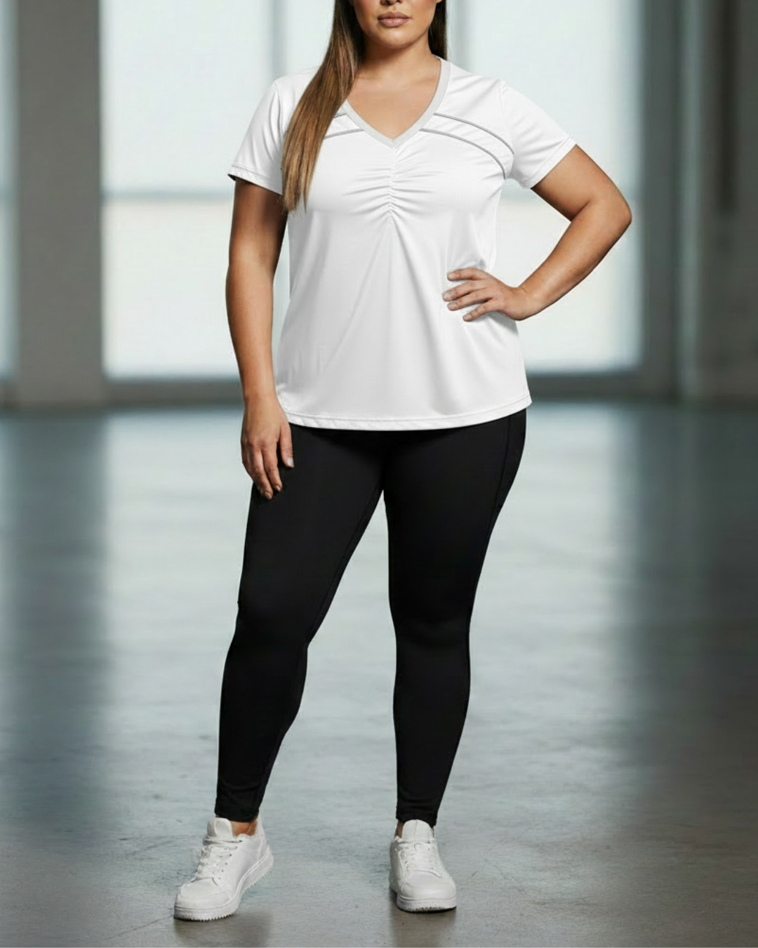 Sport Tee with Contrast Piping